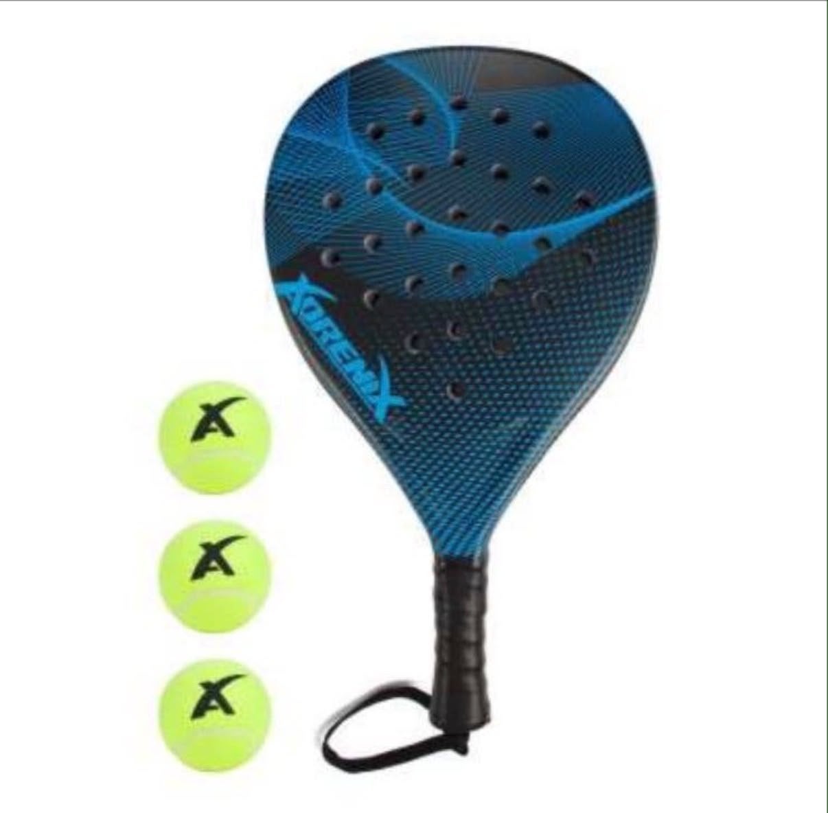 Padelracket set met ballen - 6 stuks, Ophalen of Verzenden, Nieuw, Padelracket