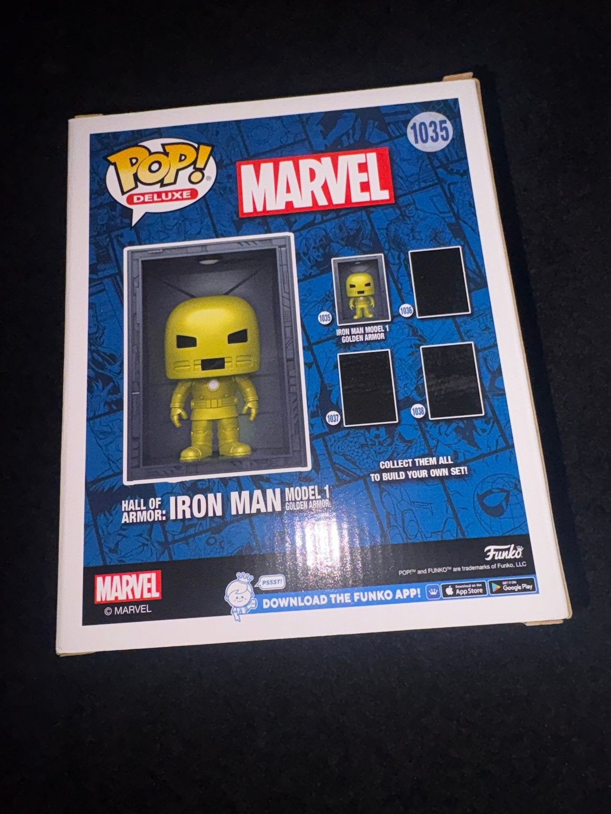 Funko Pop! Deluxe Marvel Iron Man Model 1 Golden Armor, Ophalen of Verzenden, Nieuw