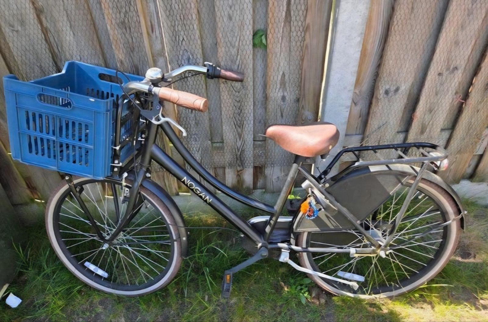 Nogan kinderfiets 24 inch met krat, Ophalen, Gebruikt, 24 inch