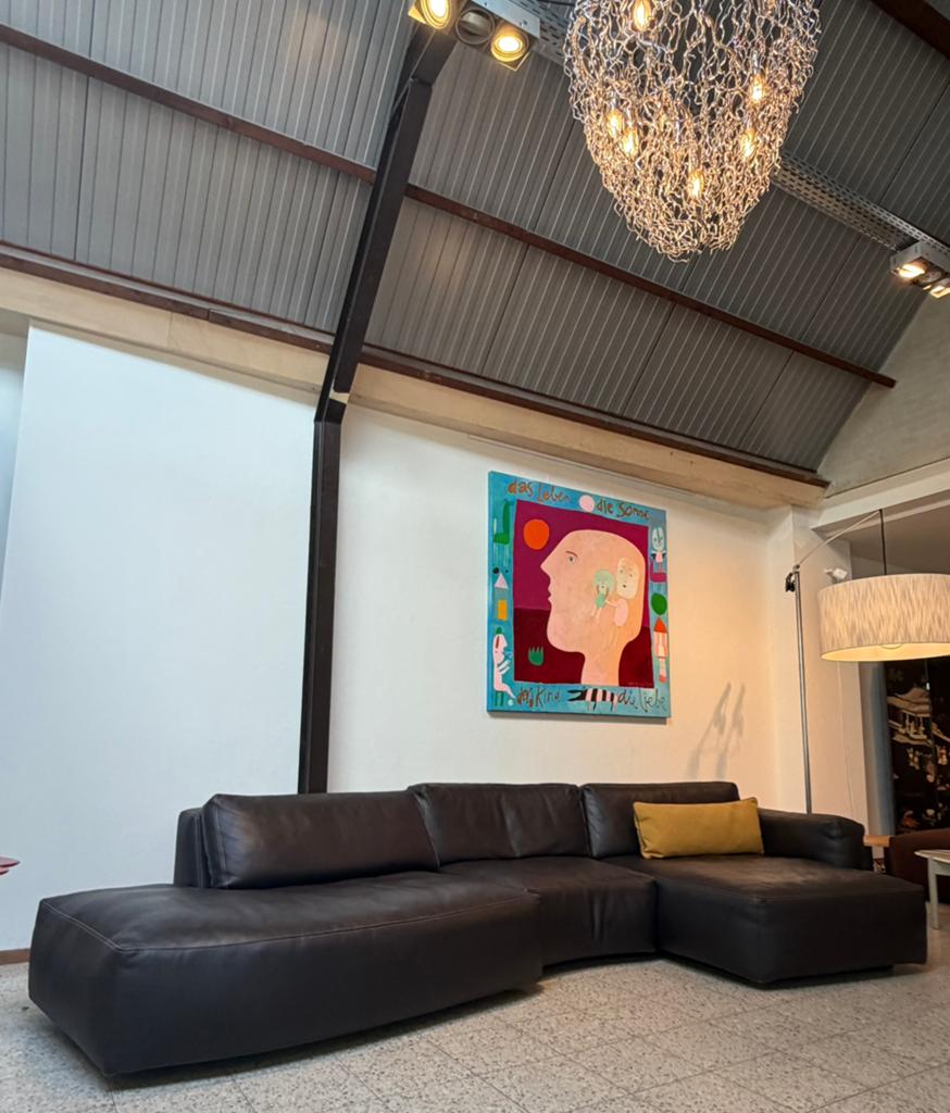 Leolux Copparo hoek- lounge bank als NIEUW