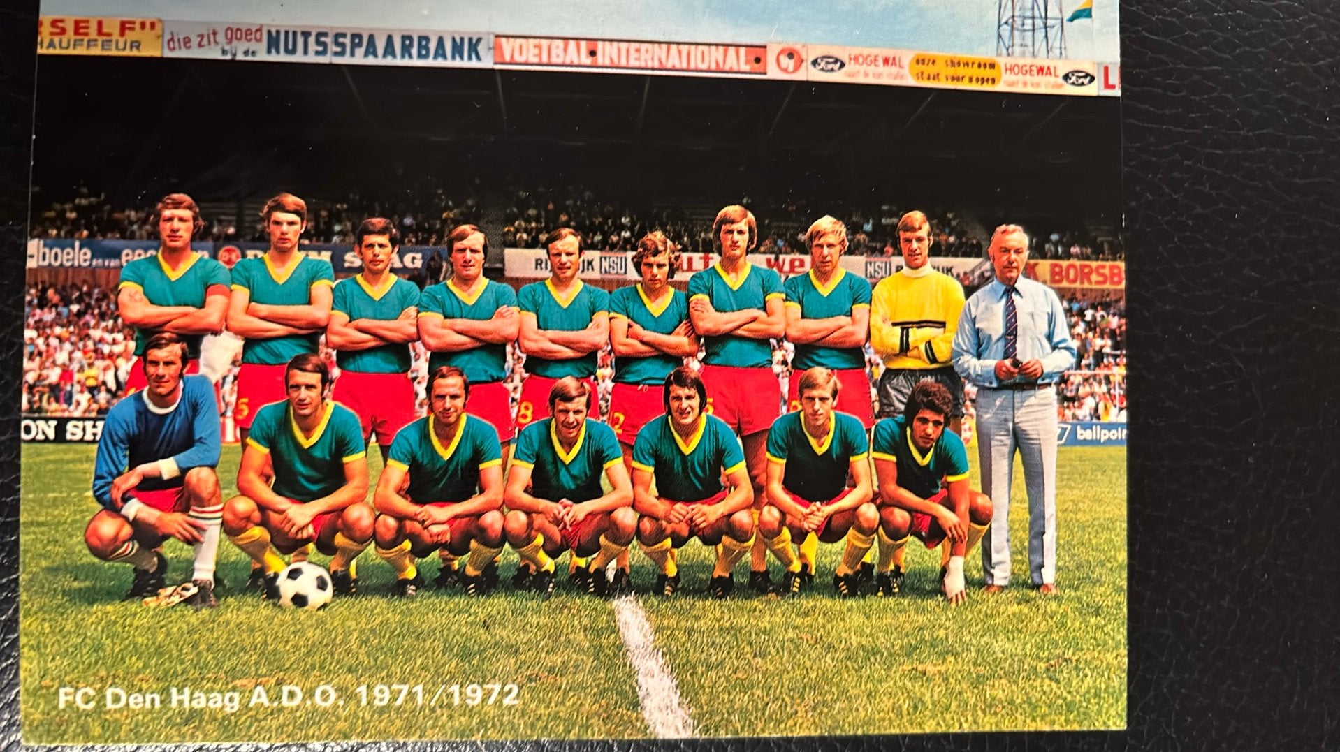FC DEN HAAG-ADO 1971 Zie tekst Handtekening JOOP KOREVAAR, Verzenden, Gebruikt, Overige binnenlandse clubs, Spelerskaart