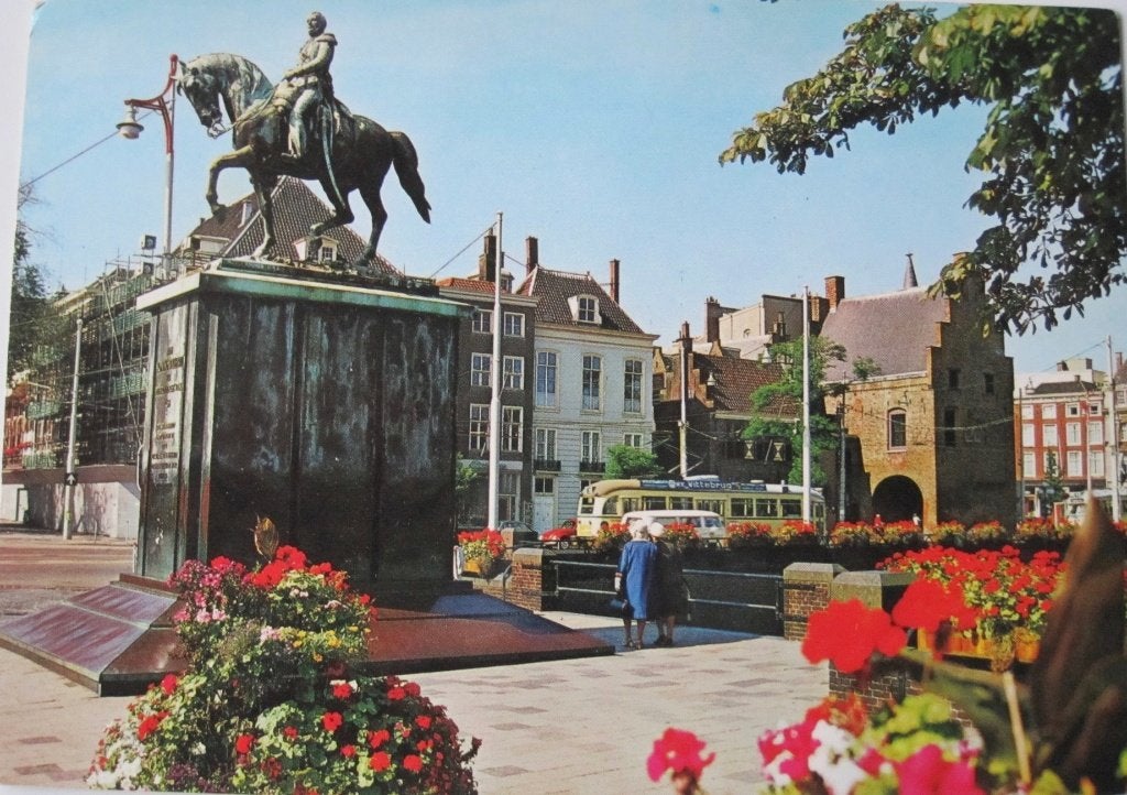 Den Haag - Spui met gevangenpoort - 1976, Ophalen of Verzenden, 1960 tot 1980, Gelopen, Zuid-Holland