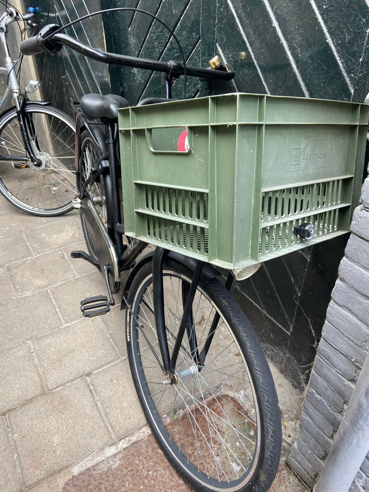 Altec Nostalgia Transportfiets met krat, Fietsen en Brommers, Fietsen | Bakfietsen, Terugtraprem, Gebruikt, Ophalen, Overige merken