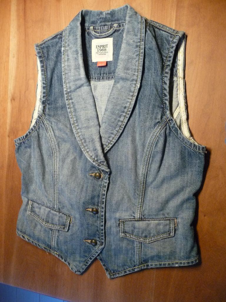 Esprit Gilet van spijkerstof. Maat M. Bieden vanaf € 7,50, Maat 38/40 (M), Blauw, Ophalen of Verzenden, Zo goed als nieuw