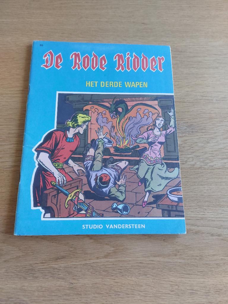 De rode ridder. Het derde wapen. Vandersteen. 1e druk 1967., Boeken, Gelezen, W. Vandersteen, Eén stripboek, Ophalen of Verzenden