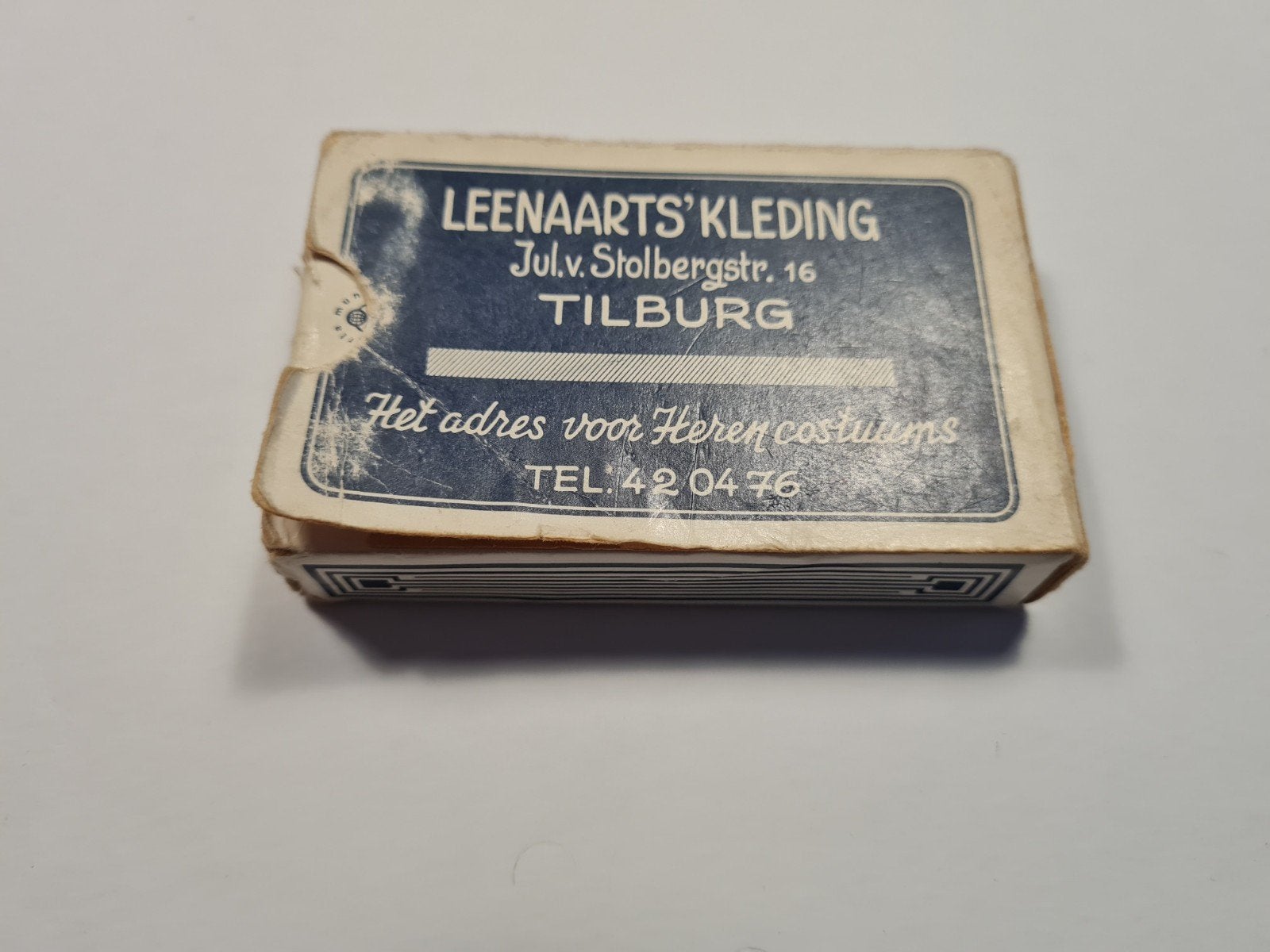 vintage stok speelkaarten Leenaarts Kleding Tilburg, Ophalen of Verzenden, Speelkaart(en)