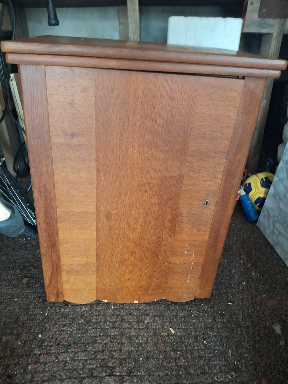 Een oude Phaff  naaimachine in kast., Ophalen, Gebruikt