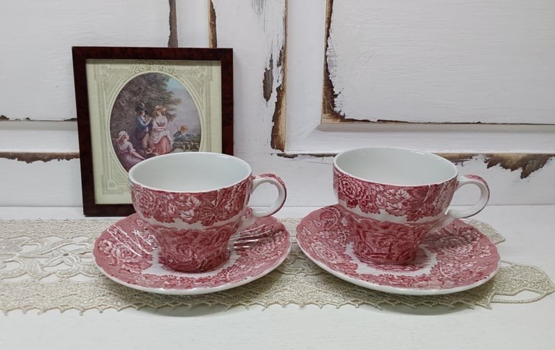 2 Engelse kopjes, Woods & sons, Ophalen of Verzenden