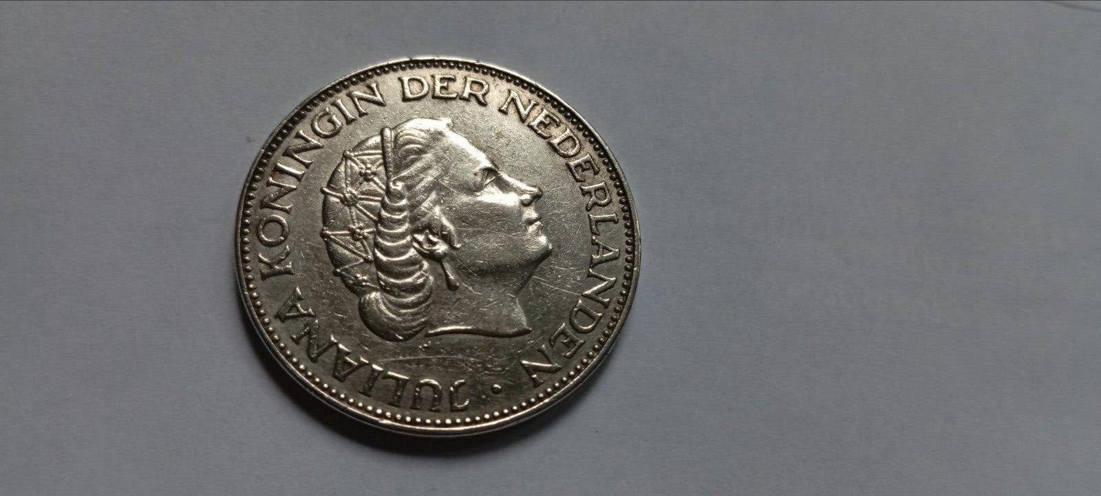 oude zilveren rijksdaalder Koningin Juliana 1959, Ophalen of Verzenden, Koningin Juliana, 2½ gulden