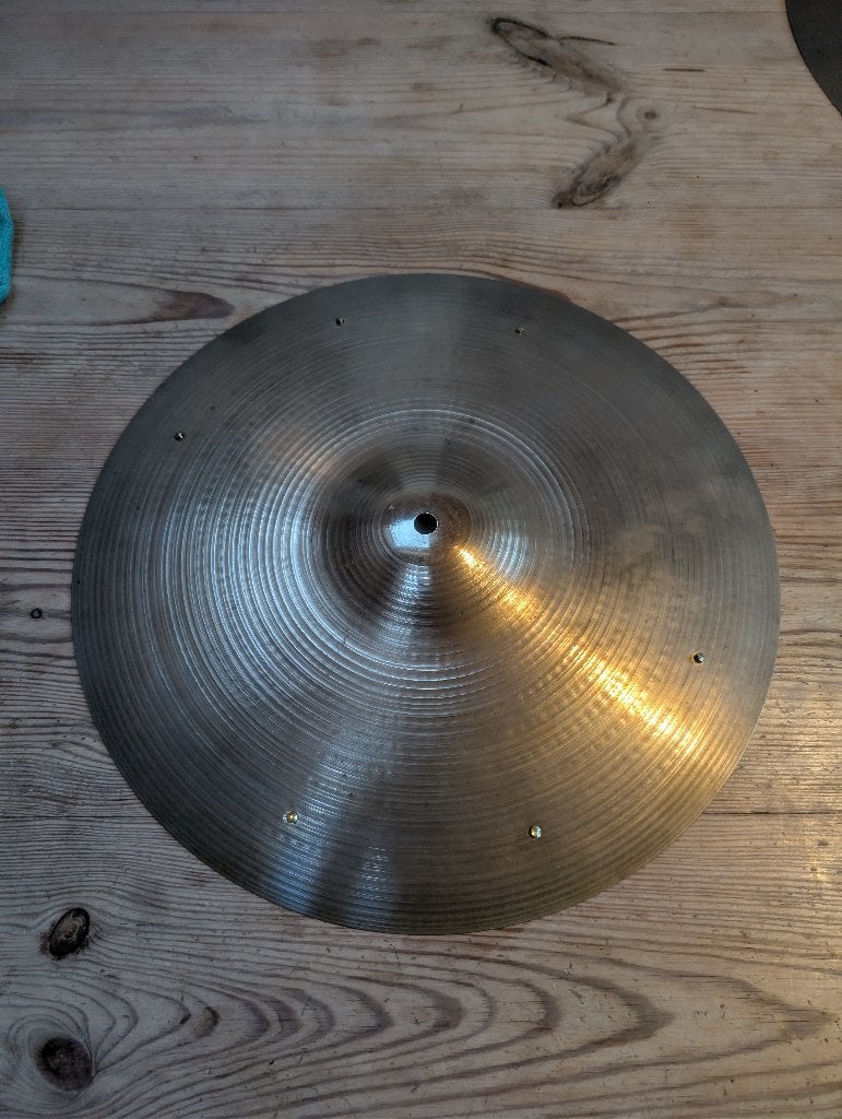 Zildjian 16" crash met rivets, Ophalen of Verzenden, Gebruikt, Overige soorten