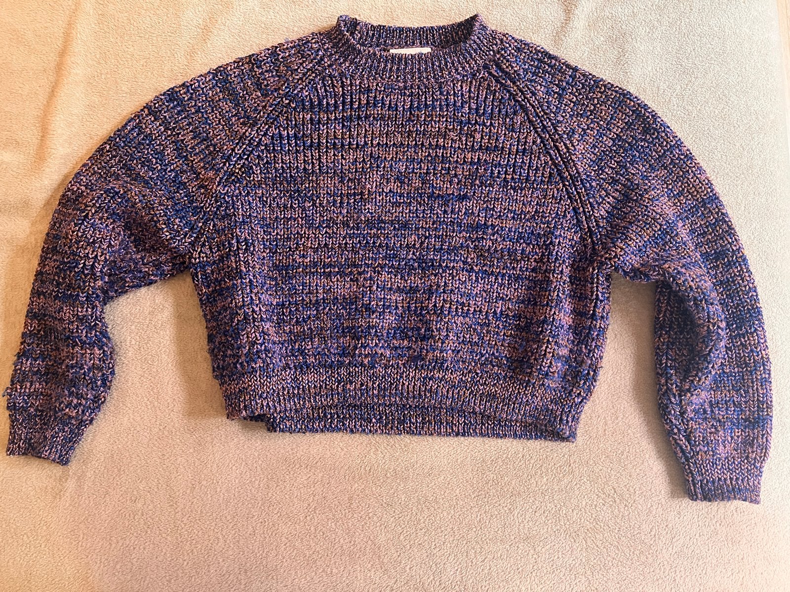 Monki gebreide trui in paars/blauw/roze/goud, Ophalen of Verzenden, Zo goed als nieuw, Maat 38/40 (M), Meerkleurig