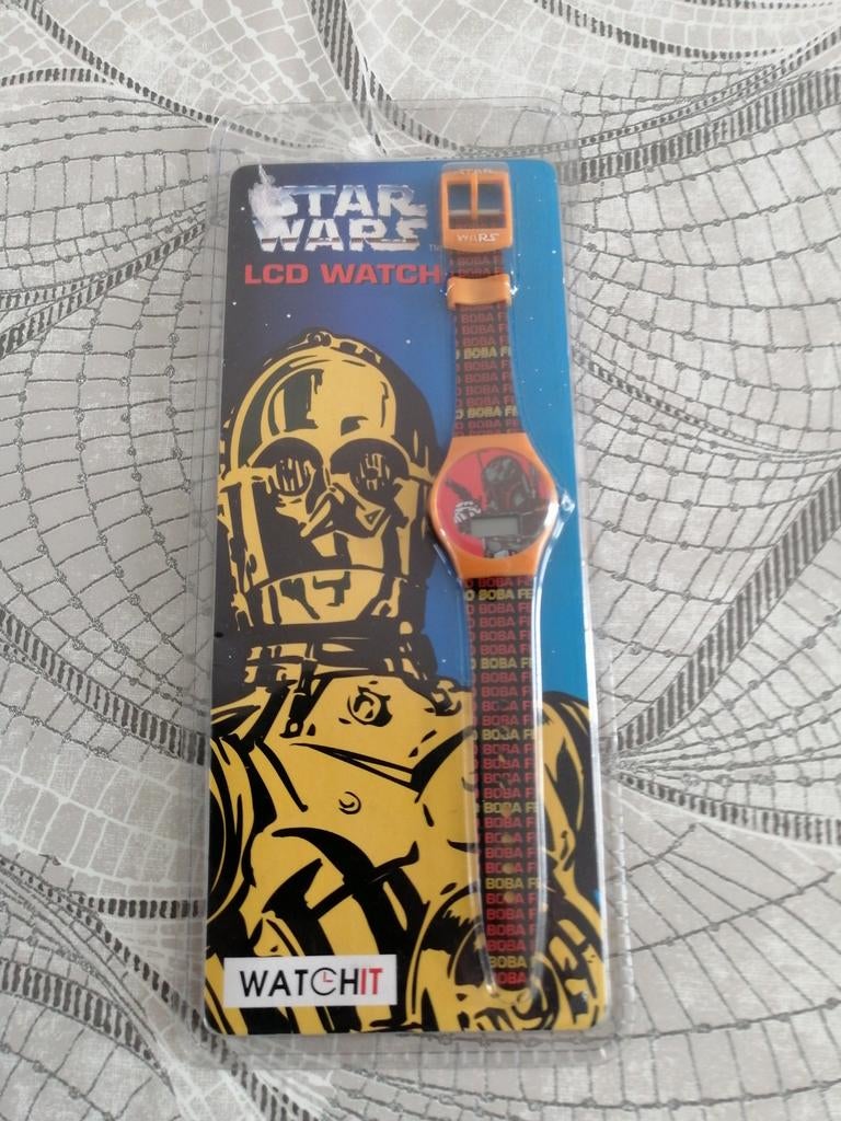 Star Wars LCD Horloge - Boba Fett - Nieuw in verpakking, Ophalen of Verzenden, Nieuw, Jongen of Meisje