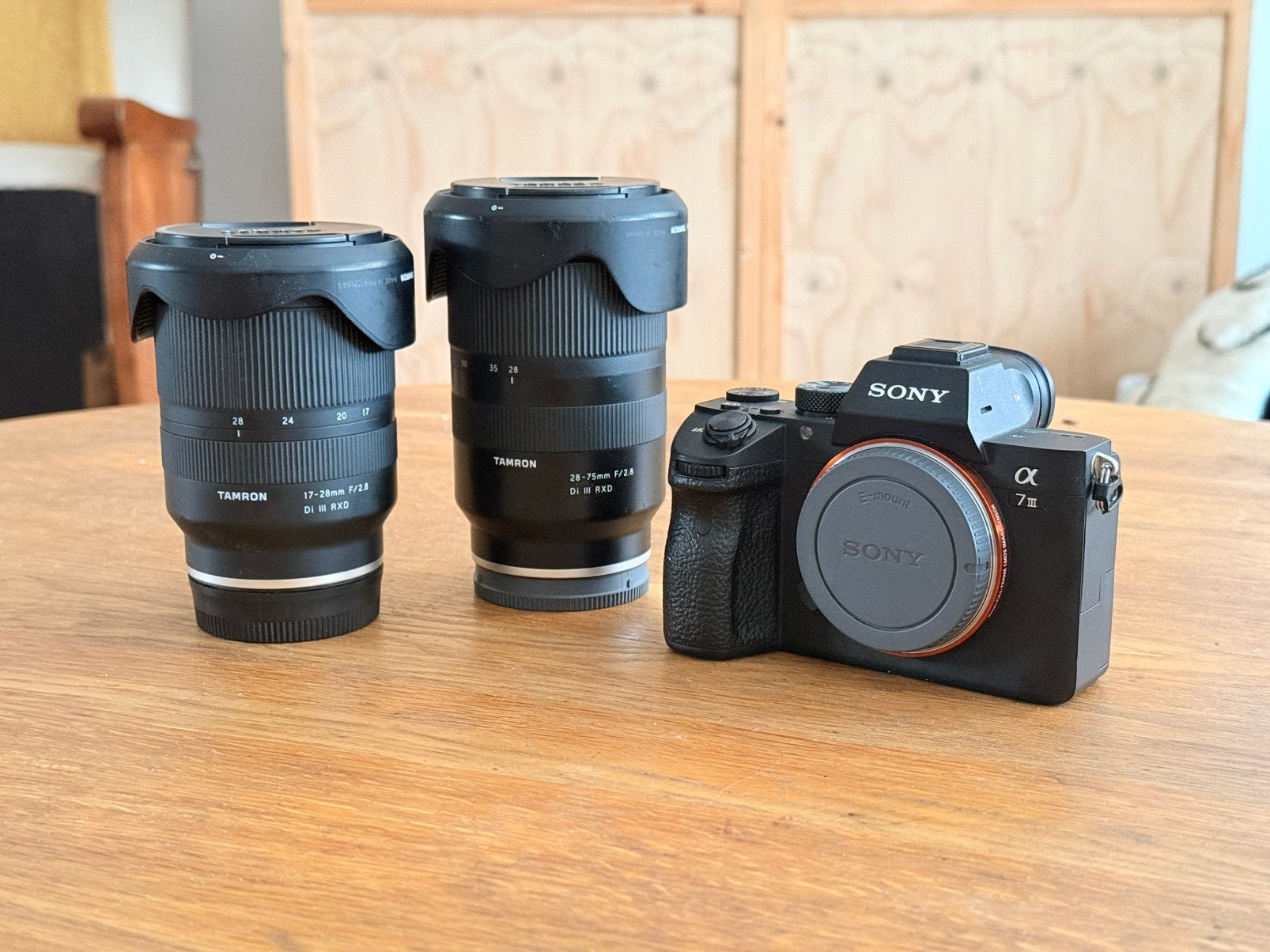 Sony A7 III + Tamron 17-28 + Tamron 28-75 [15994 shutter], Ophalen of Verzenden, Zo goed als nieuw, 24 megapixels, Sony