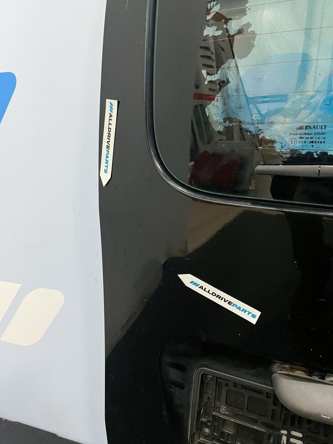 Renault Kangoo Achterklep BJ 2007 - 2020 zwart 901004653R, Gebruikt, -, Ophalen of Verzenden, Achter