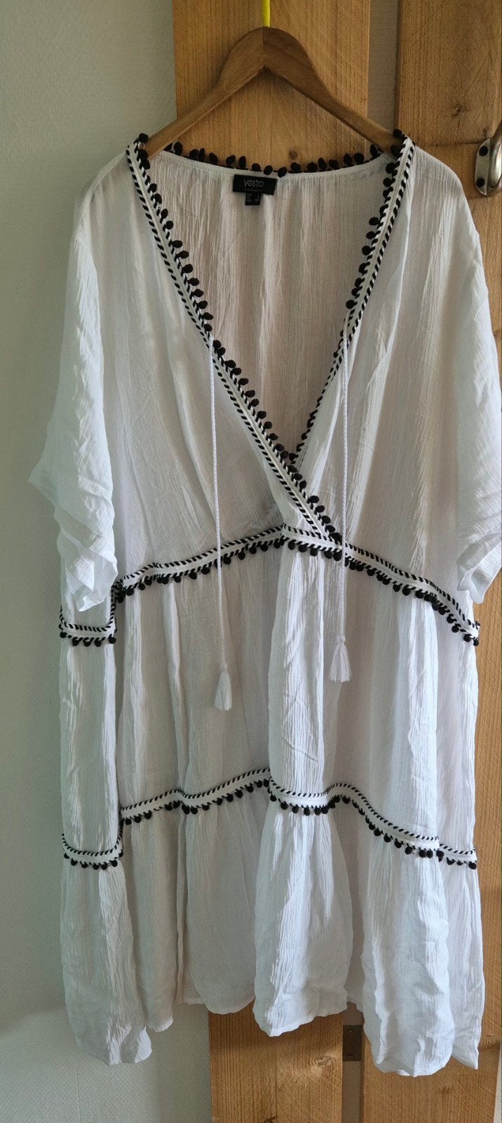 yesta Prachtige ongedragen jurk mt 50 tm 58, Kleding | Dames, Grote Maten, Ophalen, Zo goed als nieuw, Wit, Jurk