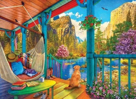 Eurographics - Hammock With a View - 500XL stukjes, Ophalen of Verzenden, 500 t/m 1500 stukjes, Nieuw, Legpuzzel