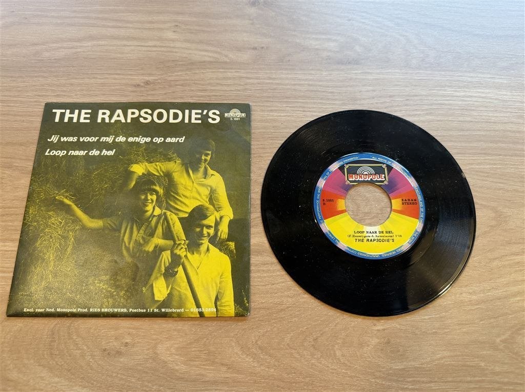 The Rapsodie\'s - Jij was voor mij de enige op aard, Cd's en Dvd's, Ophalen of Verzenden, Zo goed als nieuw, Nederlandstalig