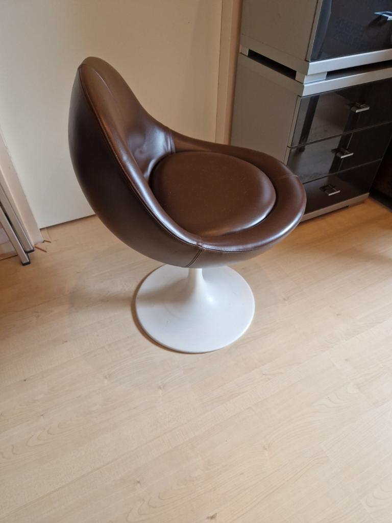 Vintage Venus kaptafelstoel van Börje Johanson, Ophalen, Gebruikt, Eén, Leer