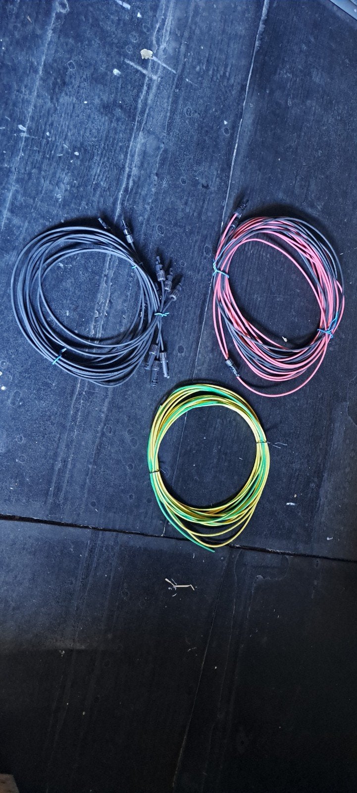 Solar zonnepaneel kabel 4mm en aarde kabel 6mm, Doe-het-zelf en Verbouw, Elektra en Kabels, Ophalen of Verzenden, Nieuw, Overige merken