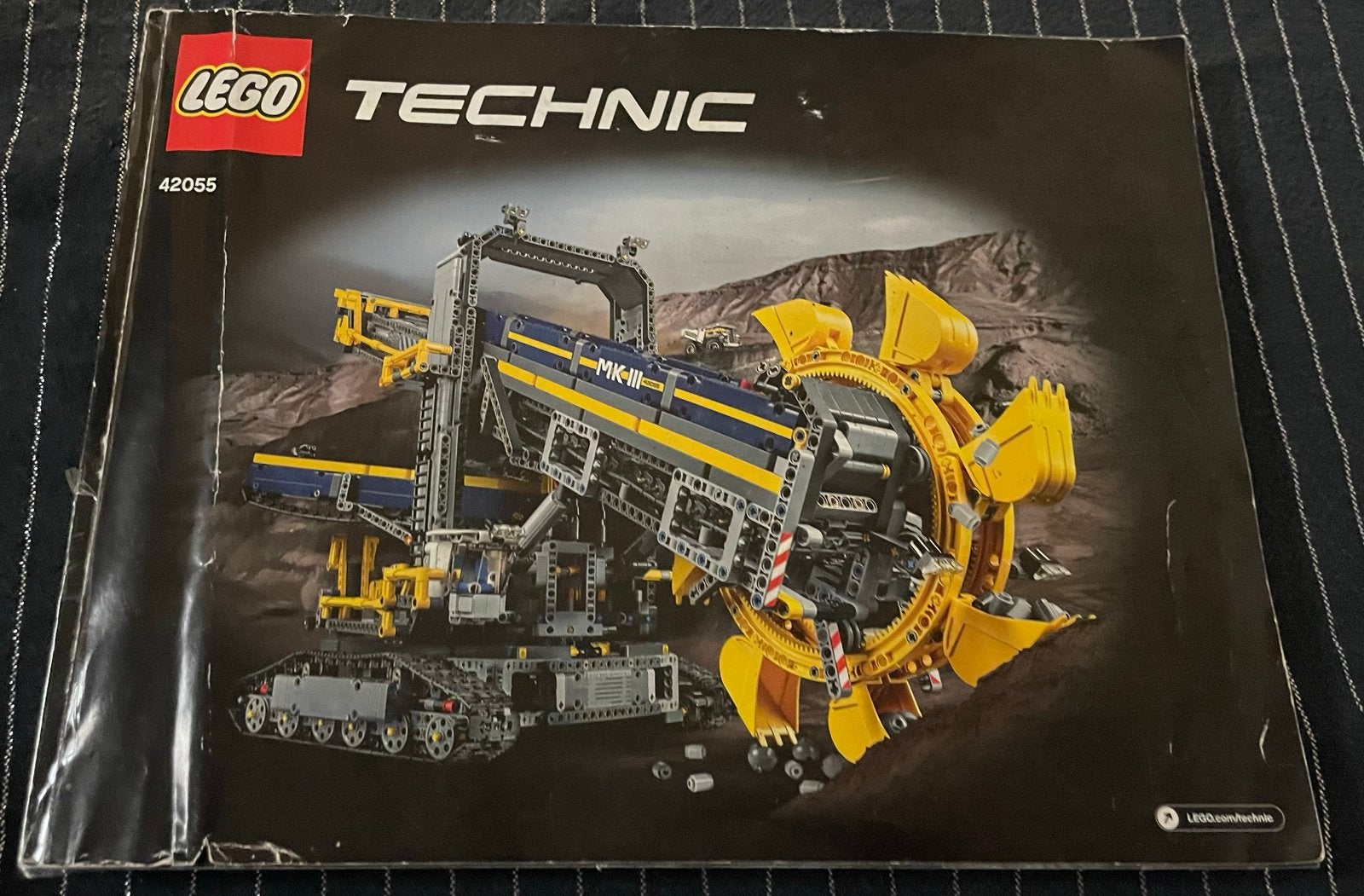 Lego Technic 42055 graafmachine met boek bieden vanaf €250, Ophalen, Gebruikt