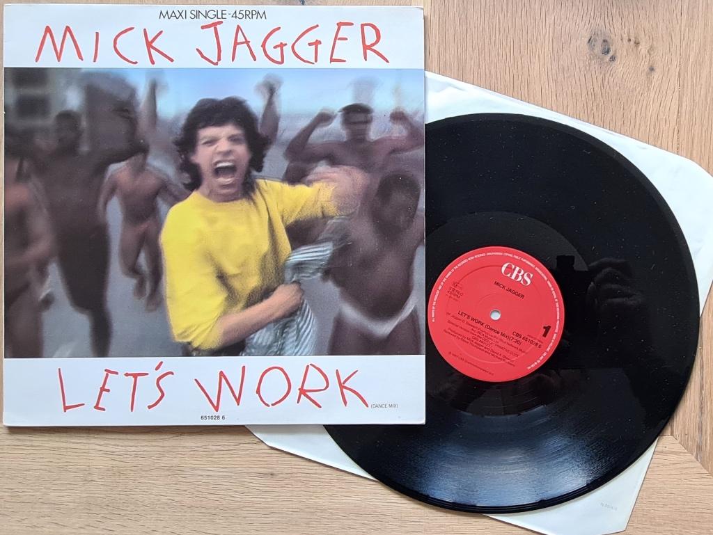 MICK JAGGER ( ROLLING STONES ) - Let's work ( 12# ), Cd's en Dvd's, Vinyl | Rock, Zo goed als nieuw, Poprock, 1980 - 1989, 12 inch