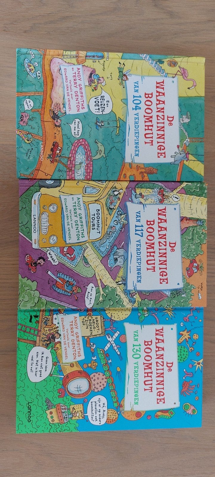 de Waanzinnige Boomhut 104, 117, 130, Boeken, Ophalen of Verzenden, Zo goed als nieuw