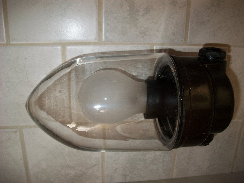Bakelieten buitenlamp Corodex Belgium / 21 cm hoog, Ophalen of Verzenden