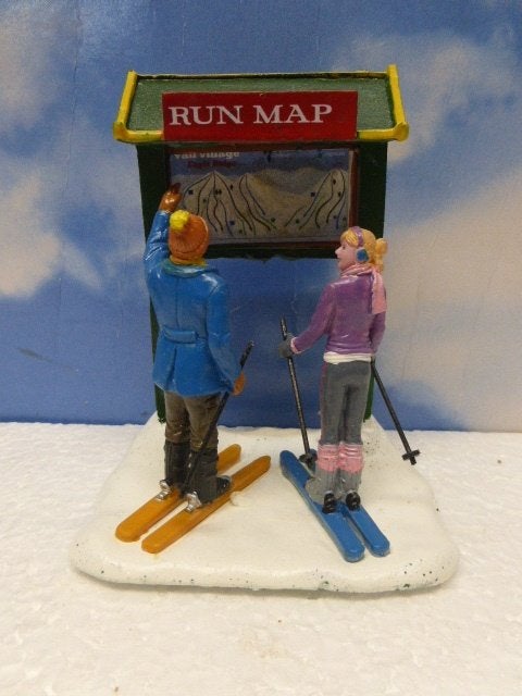 lemax What's next kerstdorp skiërs poppetjes figurines kerst, Ophalen of Verzenden, Zo goed als nieuw