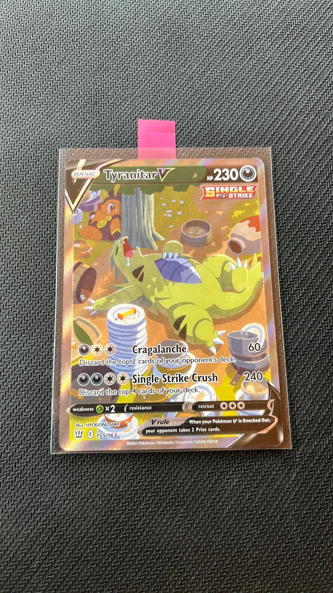 Tyranitar 155/163 - Pokemon, Ophalen of Verzenden, Zo goed als nieuw