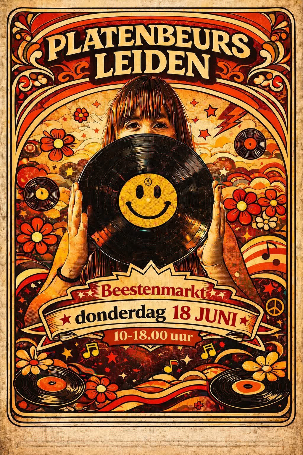 Platenbeurs Leiden Beestenmarkt donderdag 18 juni, Ophalen of Verzenden, Zo goed als nieuw