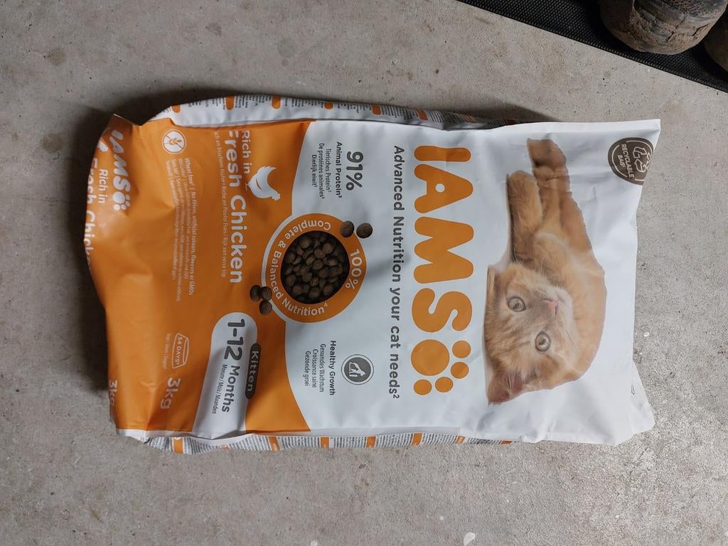 Iams kittenbrokjes 4735 gram, Ophalen, Kat