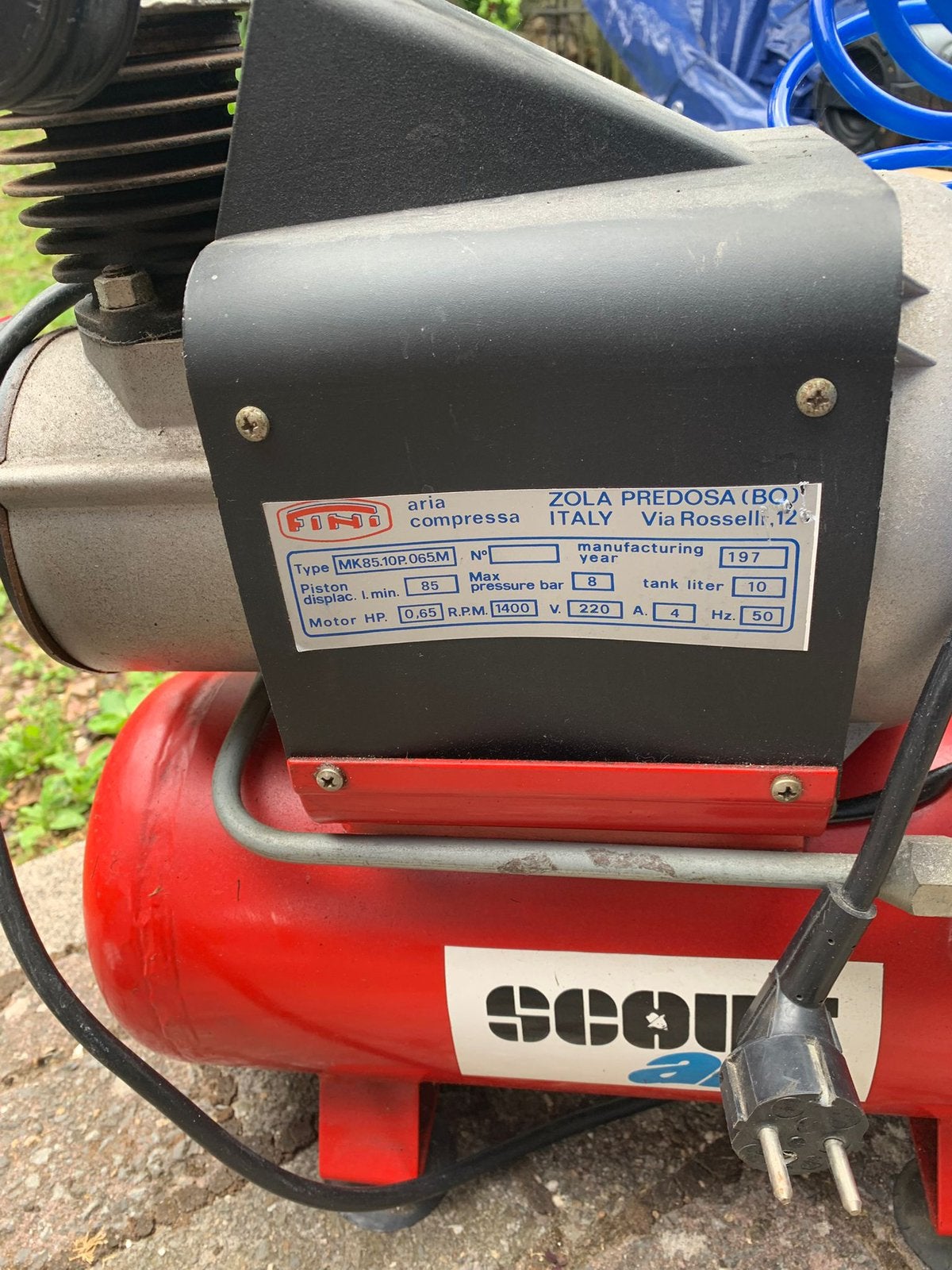 Compressor met banden lucht station, Doe-het-zelf en Verbouw, Compressors, Minder dan 25 liter, Ophalen, Zo goed als nieuw, Minder dan 200 liter/min