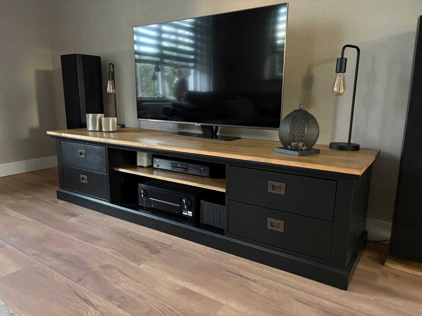 TV Meubel, Ophalen, 200 cm of meer, Minder dan 100 cm, Gebruikt