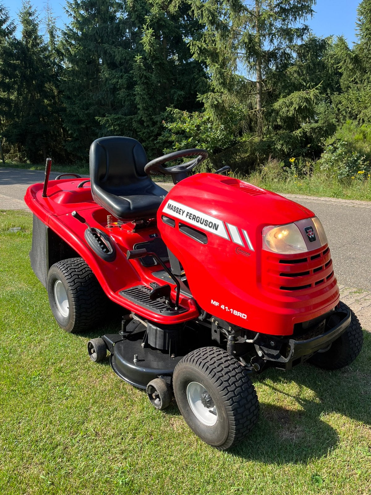 Massey Ferguson zitmaaier, Ophalen, Gebruikt, Opvangbak, 90 tot 120 cm
