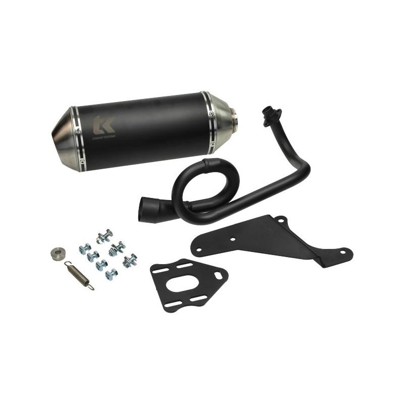 Turbokit uitlaat Piaggio Zip 4T 2V GMax zwart - Sportief gel, Ophalen of Verzenden, Gebruikt, Uitlaat, Piaggio