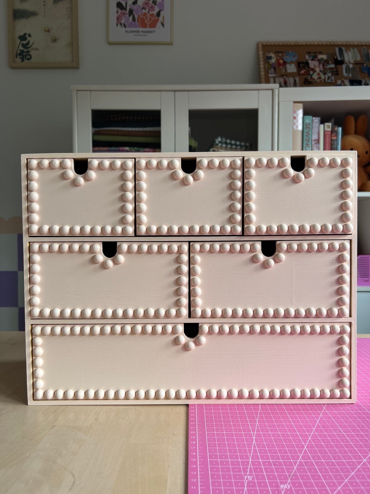Custom Ikea MOPPE Mini Chest of Drawers, Huis en Inrichting, Ophalen, Minder dan 50 cm, 5 laden of meer, Zo goed als nieuw