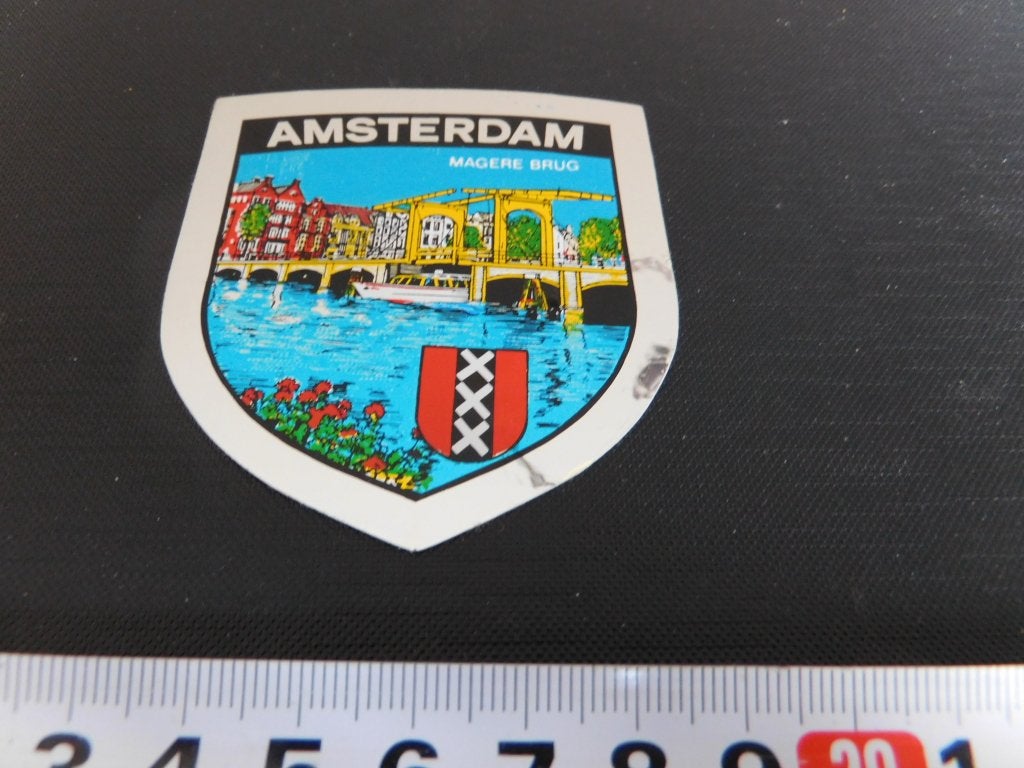 sticker Amsterdam Magere Brug  Folie, Ophalen of Verzenden, Zo goed als nieuw