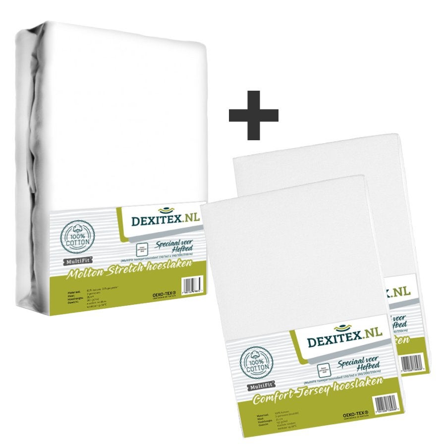 Textielpakket Hefbed 1 Molton + 2 Jersey hoeslakens, Caravans en Kamperen, Matrasbestellen.nl, Verzenden, Buurserstraat 15 A, 7481 EG,Haaksbergen