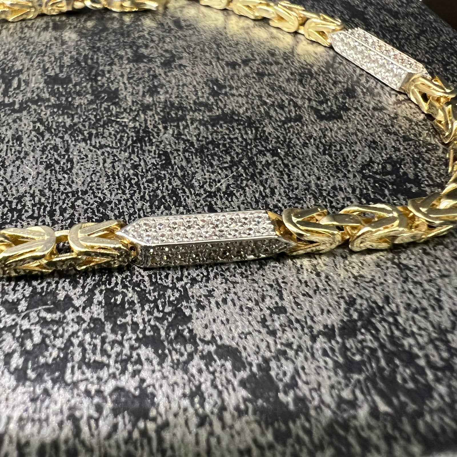 14k gouden armband koningsschakel nieuw, Ophalen of Verzenden, Zo goed als nieuw, Goud