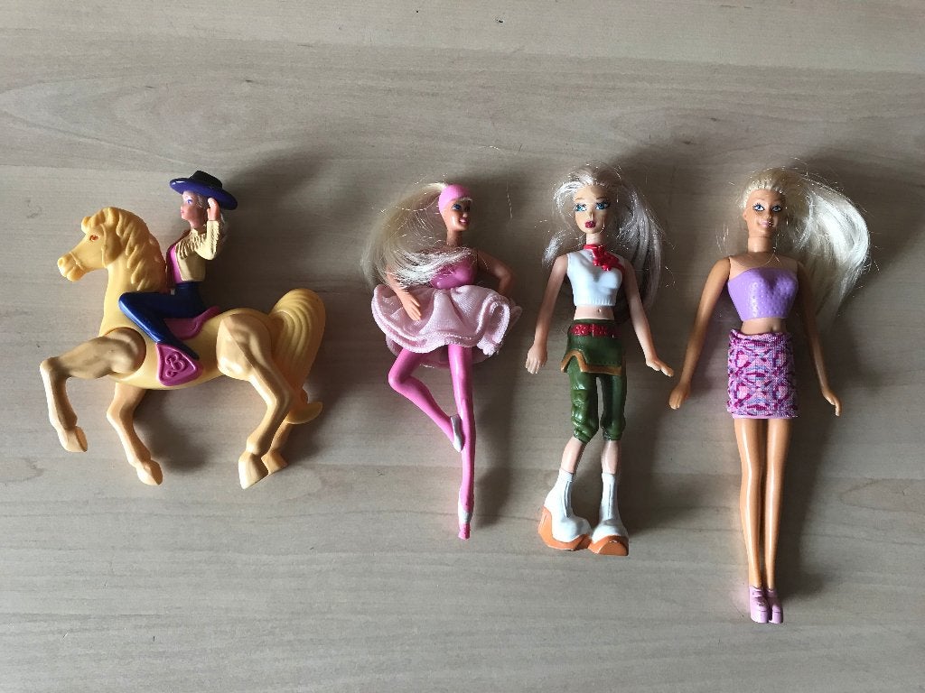 Vintage Mini Barbie Pop Popje 12 / 15 cm, Kinderen en Baby's, Speelgoed | Poppen, Ophalen of Verzenden, Gebruikt, Barbie