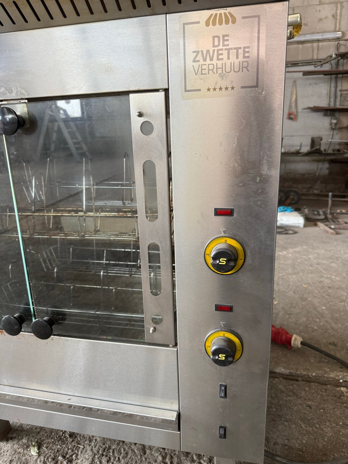 SER GAS T16 Elektrische Kippengrill - Horeca, Ophalen, Gebruikt, Fornuis, Frituur en Grillen