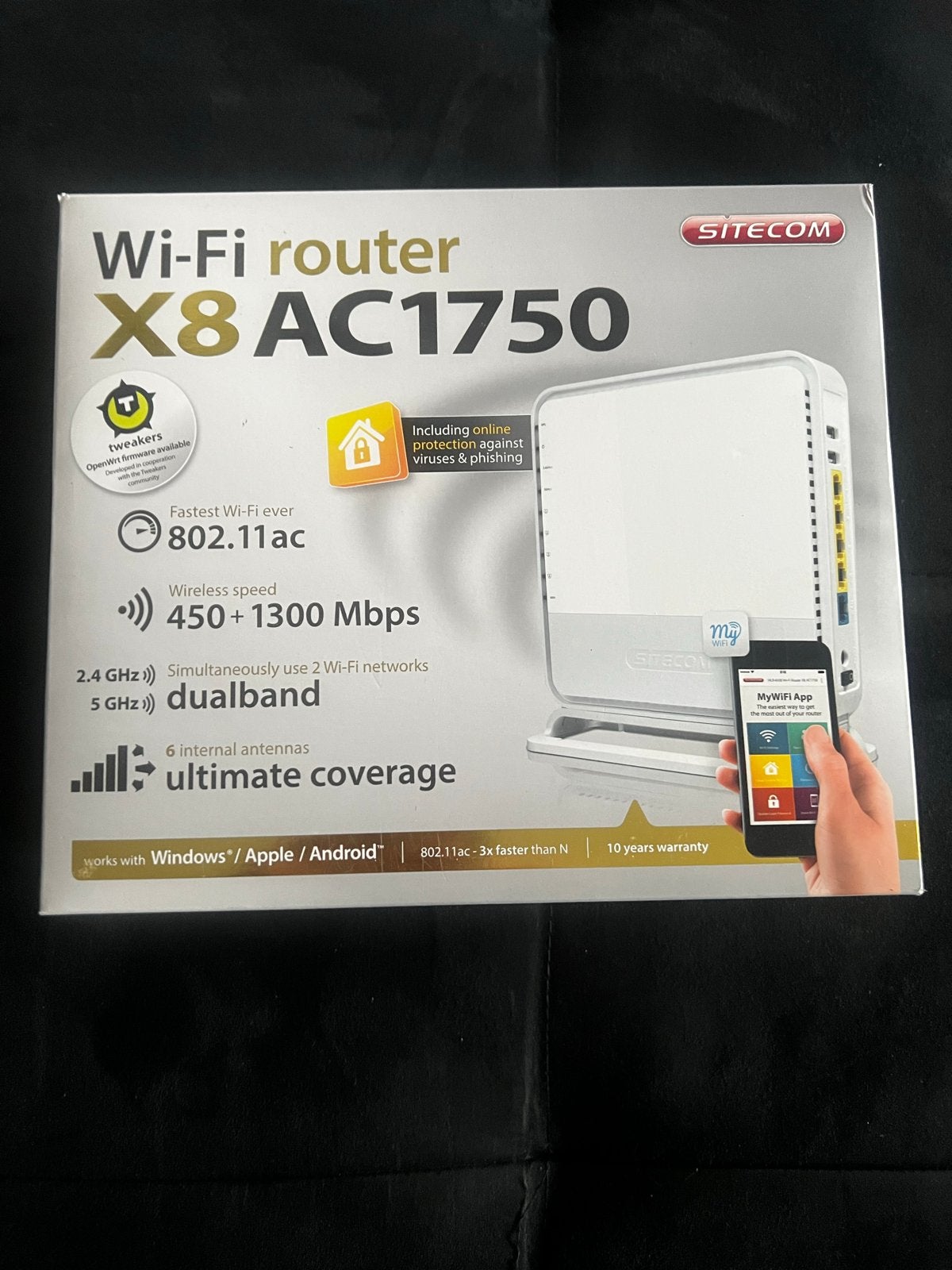 Sitecom Wi-Fi router X8 AC1750 - Nieuw in doos, Computers en Software, Ophalen of Verzenden, Nieuw, Router
