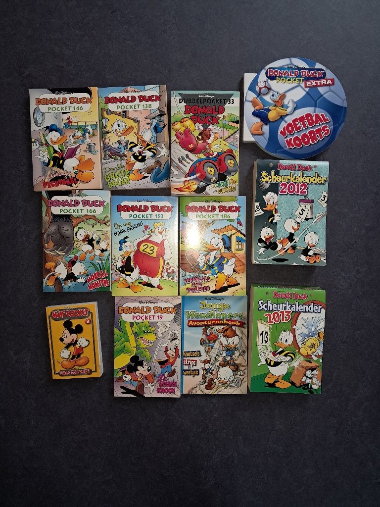 Donald Duck pockets, 12 stuks, Meerdere stripboeken, Ophalen of Verzenden, Zo goed als nieuw
