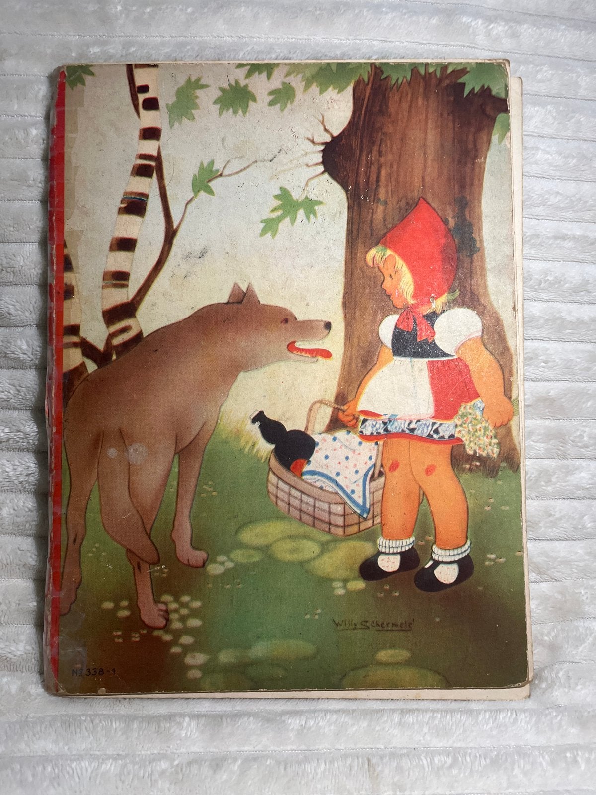 Vintage Roodkapje boek - Willy Schermelé illustraties, Boeken, Ophalen of Verzenden, Gelezen