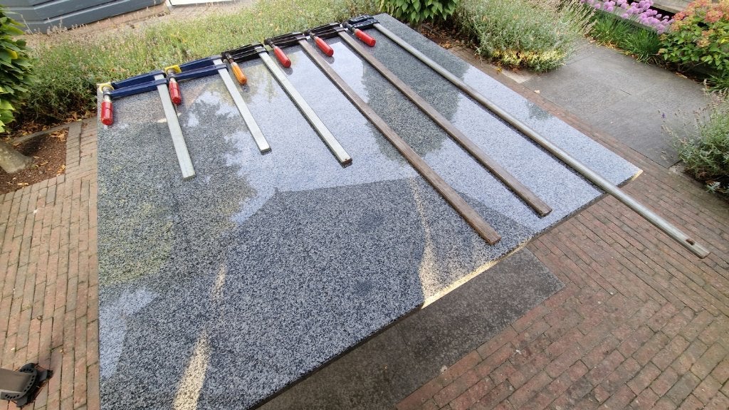 6 grote, stevige lijmklemmen te koop, Ophalen, Gebruikt, Overige typen, Overige merken