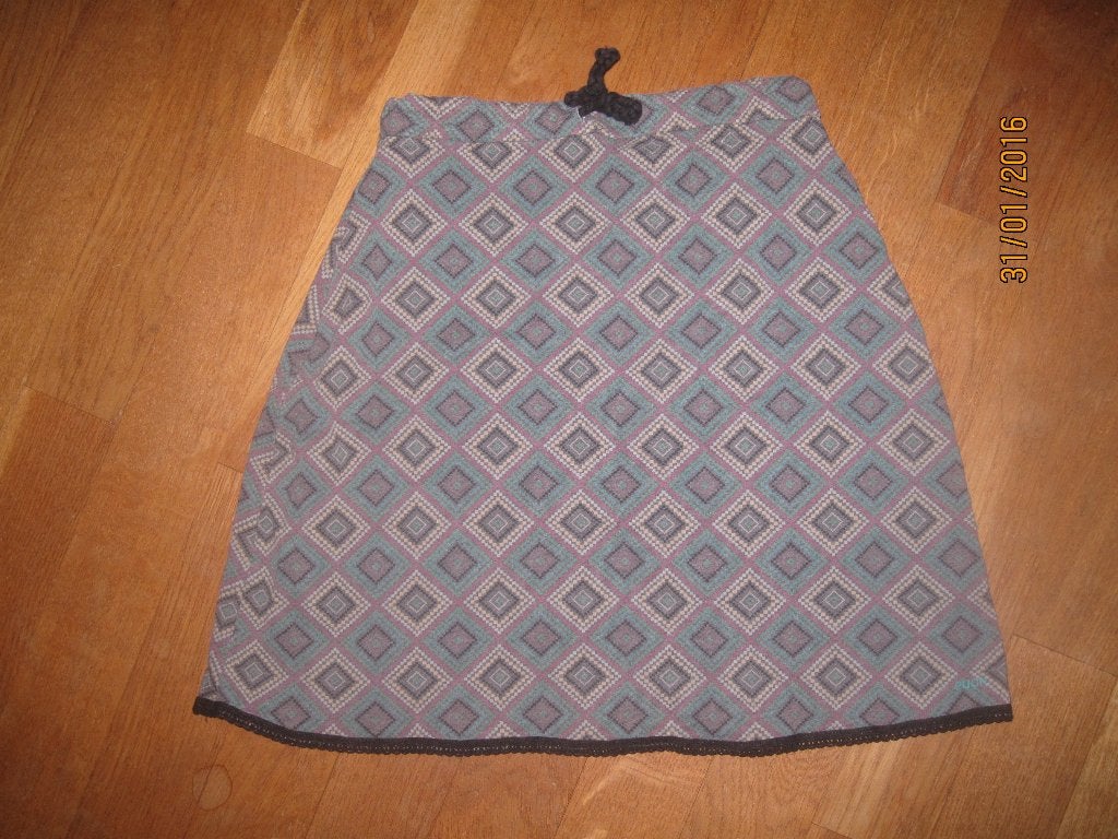 Puck Unlimited grijze rok met ruiten maat 152, Gebruikt, Meisje, Jurk of Rok, Puck Unlimited