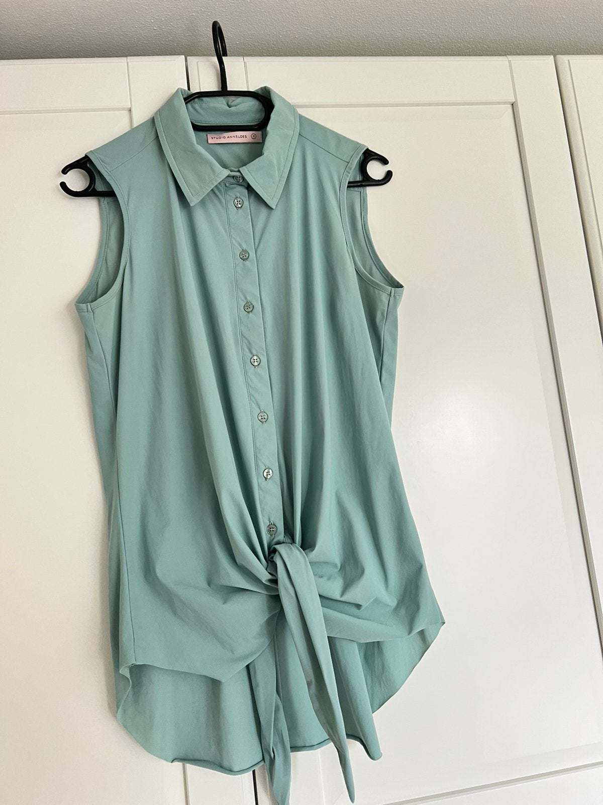 Studio anneloes poppy knot blouse mint groen M travelstof, Kleding | Dames, Blouses en Tunieken, Maat 38/40 (M), Ophalen of Verzenden