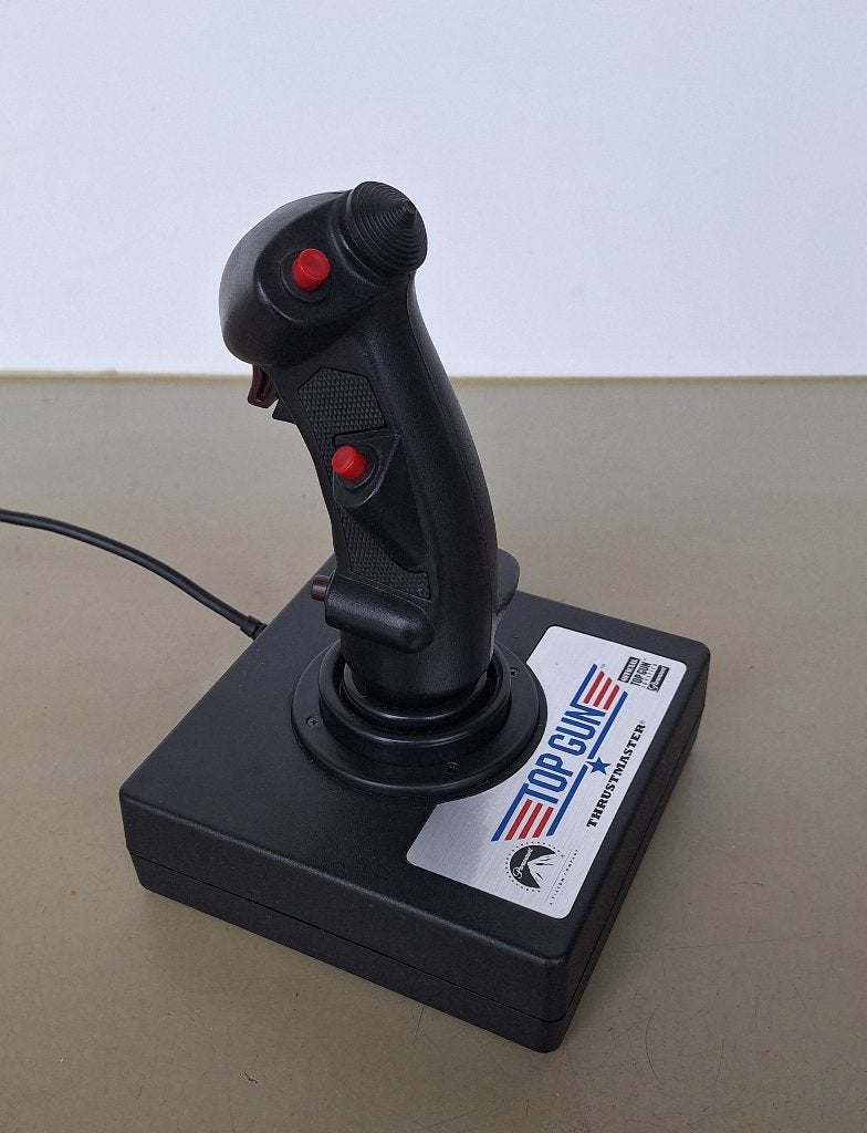vintage Thrustmaster gaming joystick game-stick flightstick, Ophalen of Verzenden, Zo goed als nieuw, Thrustmaster