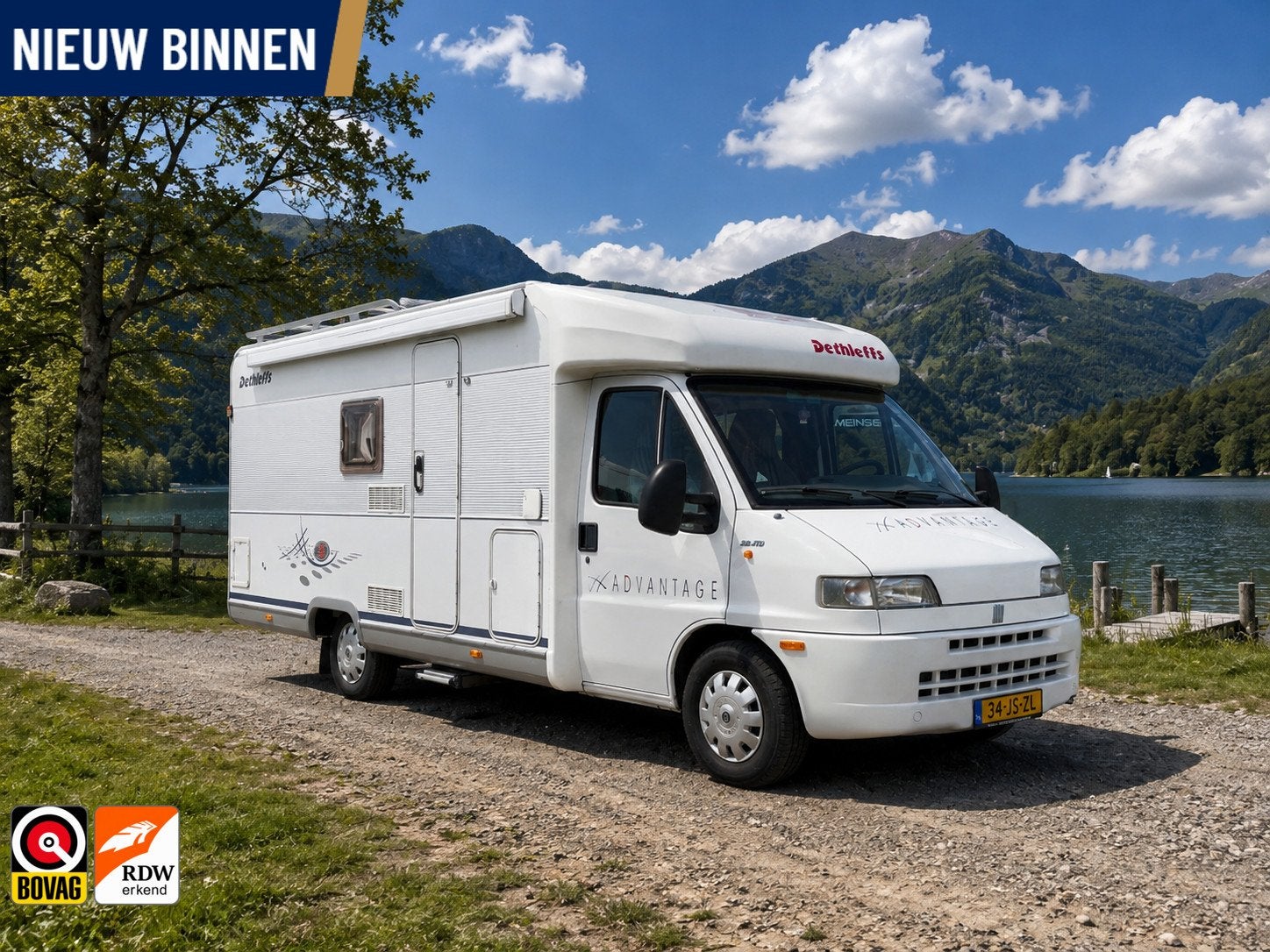 Dethleffs T 6241, Caravans en Kamperen, 6 tot 7 meter, Bedrijf, Half-integraal, Achteruitrijcamera