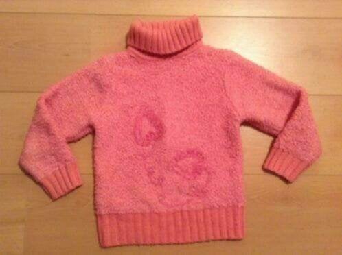 coltrui met hartjes voor meisjes, Kinderen en Baby's, Kinderkleding | Maat 134, Gebruikt, Meisje, Trui of Vest, Ophalen of Verzenden